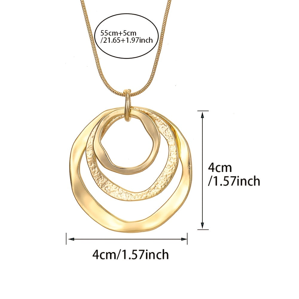 ORBITA™ | Collana con Ciondolo Doppio Cerchio