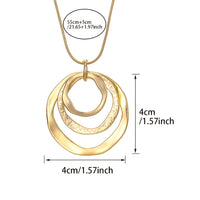 ORBITA™ | Collana con Ciondolo Doppio Cerchio