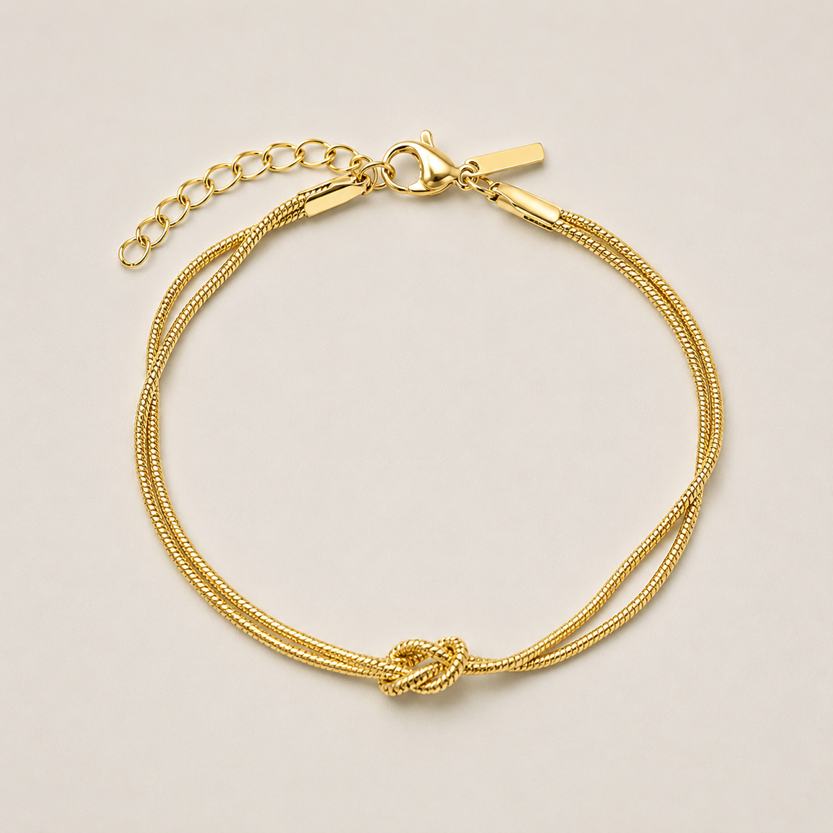 NODO ETERNO™ | Bracciale a Doppia Catena