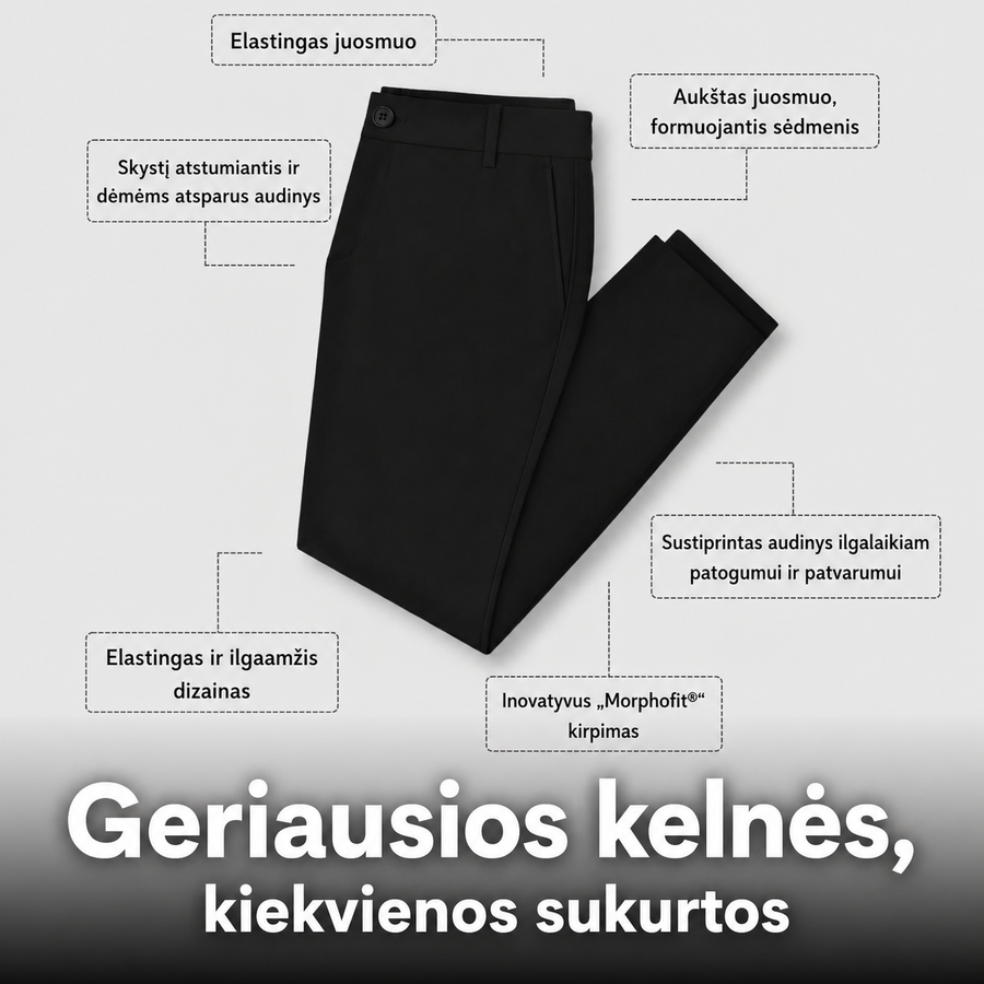 Pantalonai Elastingi™ | Lankstūs ir patogūs vyriški kelnės
