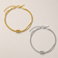 NODO ETERNO™ | Bracciale a Doppia Catena