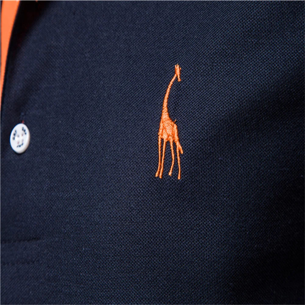 GIRAFFE™ – Vyriškas polo marškinėlis su siuvinėjimu