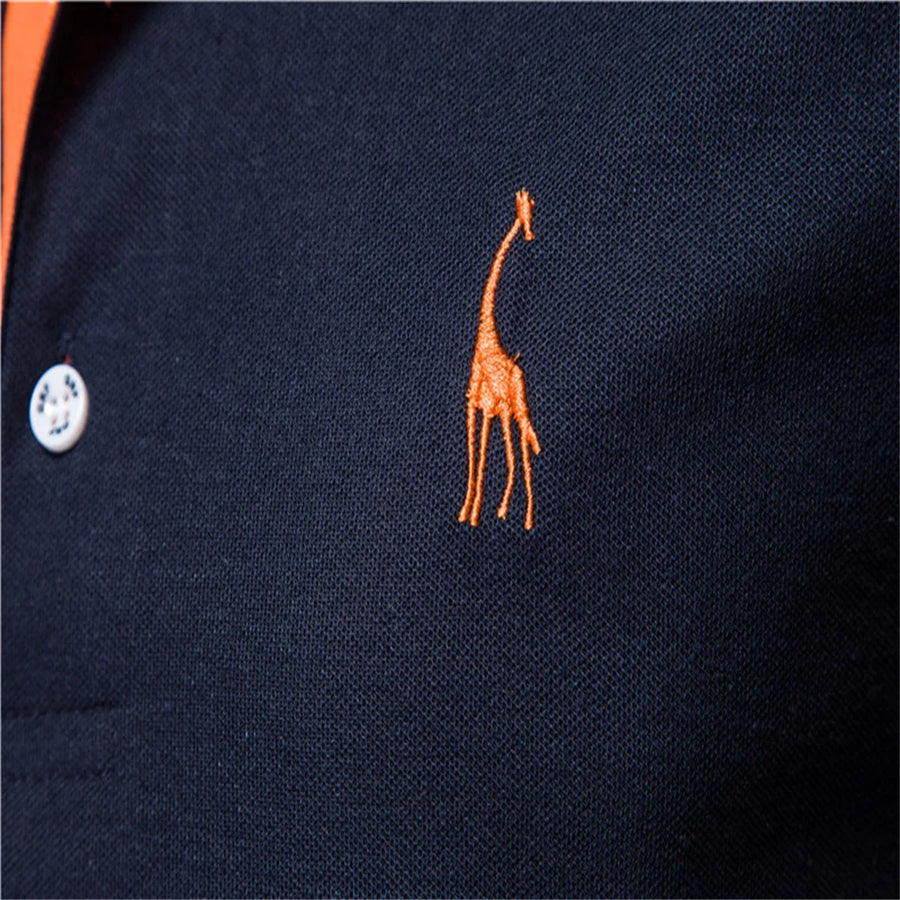GIRAFFE™ – Vyriškas polo marškinėlis su siuvinėjimu