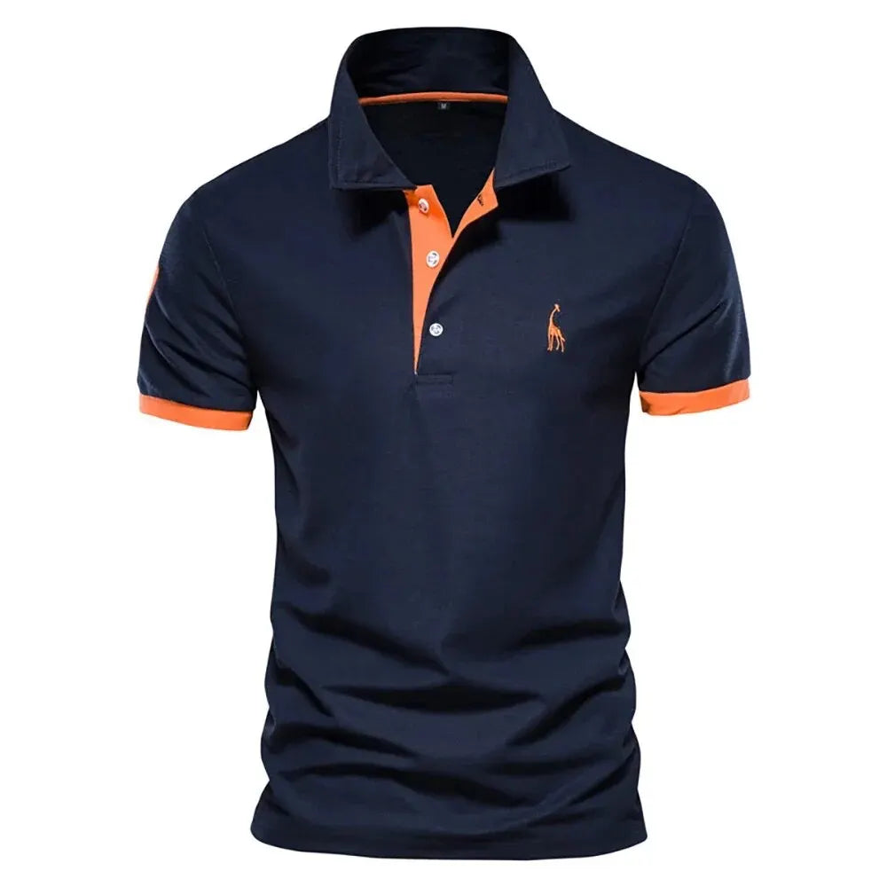 GIRAFFE™ – Vyriškas polo marškinėlis su siuvinėjimu