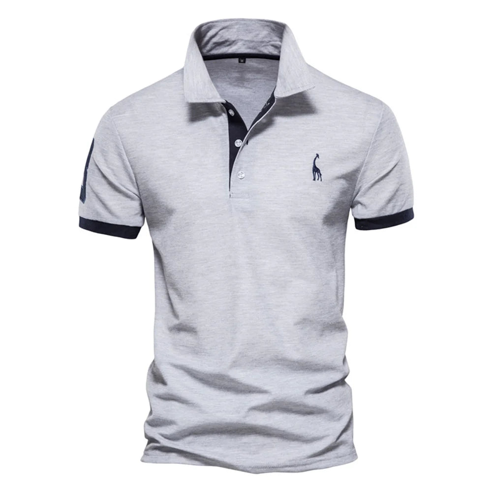 GIRAFFE™ – Vyriškas polo marškinėlis su siuvinėjimu