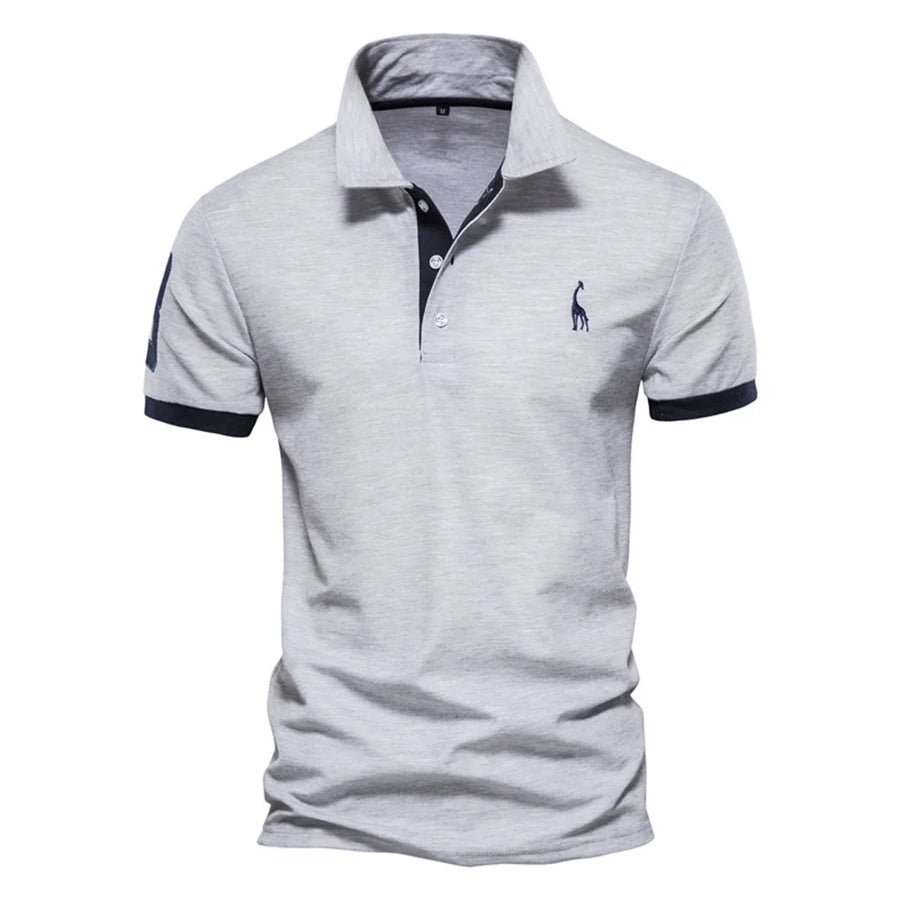 GIRAFFE™ – Vyriškas polo marškinėlis su siuvinėjimu